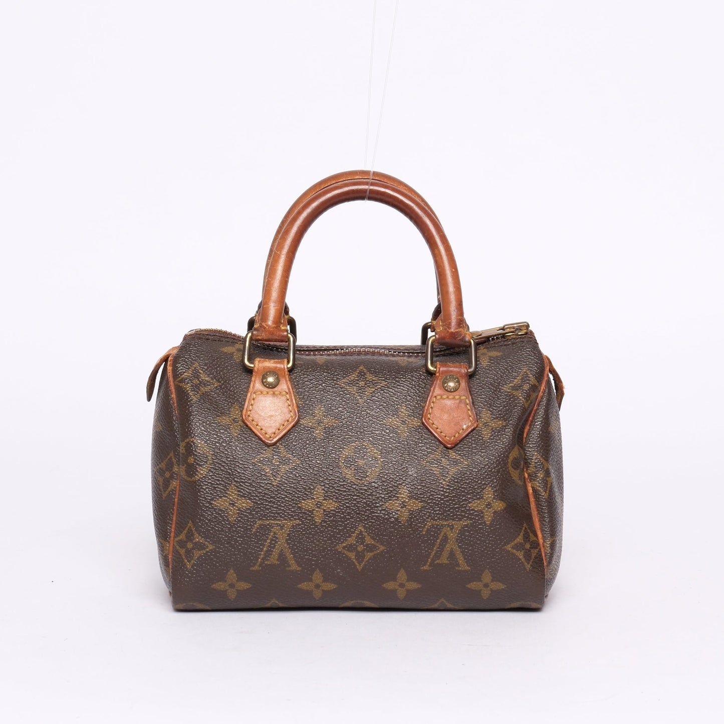 RARE Louis Vuitton Classic Brown Monogram Speedy 20 w/ Crossbody Strap