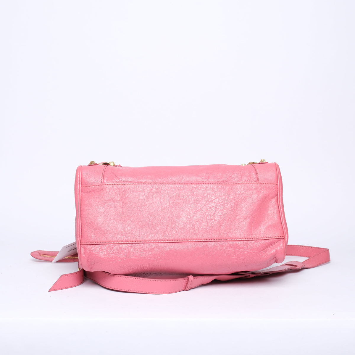 Balenciaga Pink Leather "Velo" City Bag GHW