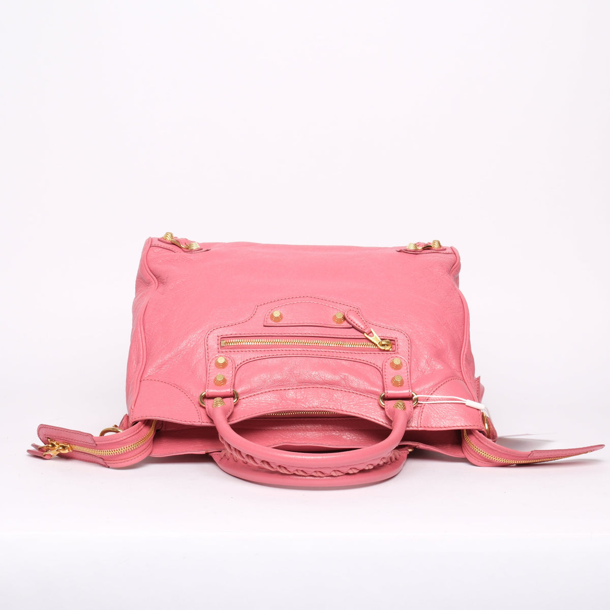 Balenciaga Pink Leather "Velo" City Bag GHW
