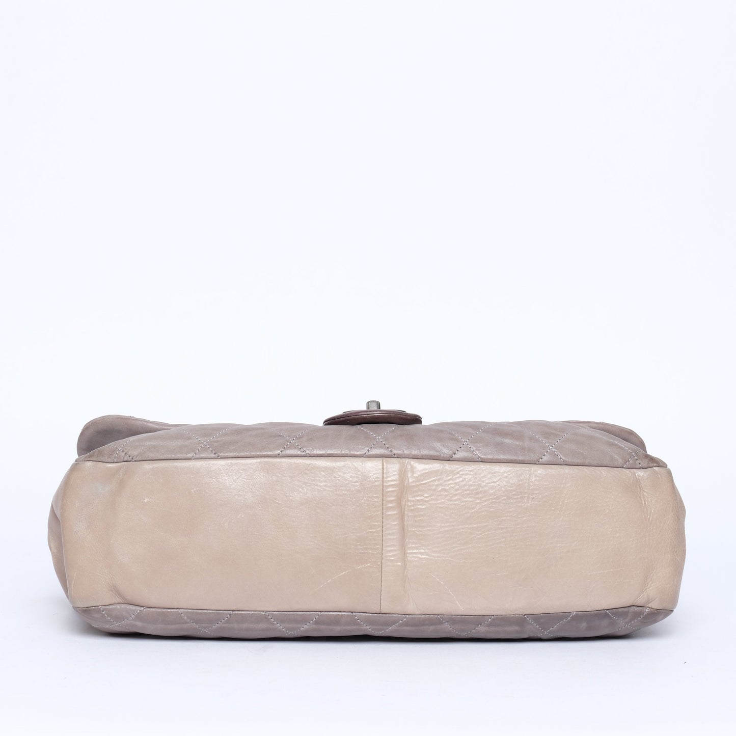 Chanel Jumbo Gray & Brown ‘In The Mix’ Matelasse 2-Way Maxi Flap