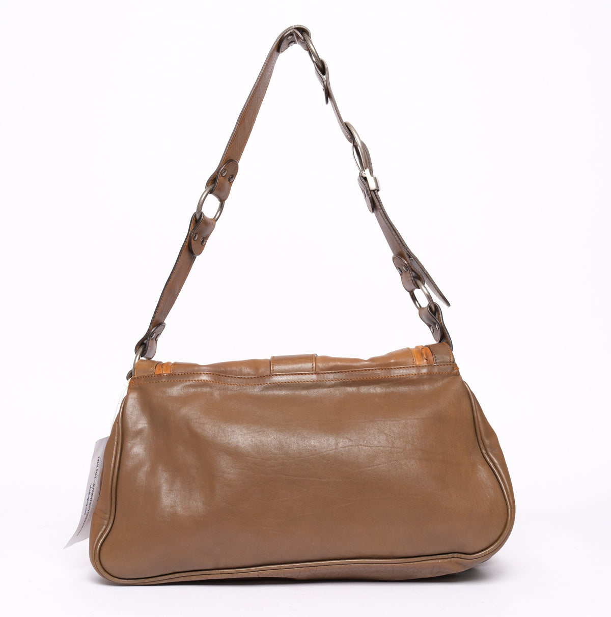 Christian Dior Brown Leather Gaucho Shoulder Bag