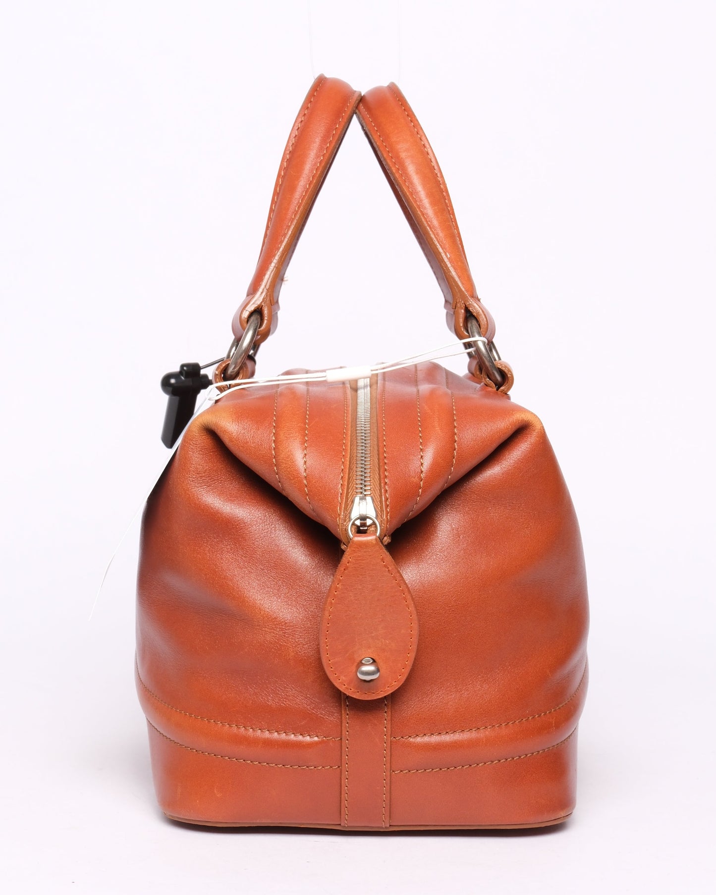 Chanel 2006 Brown Lambskin Leather Boston Doctor Bag