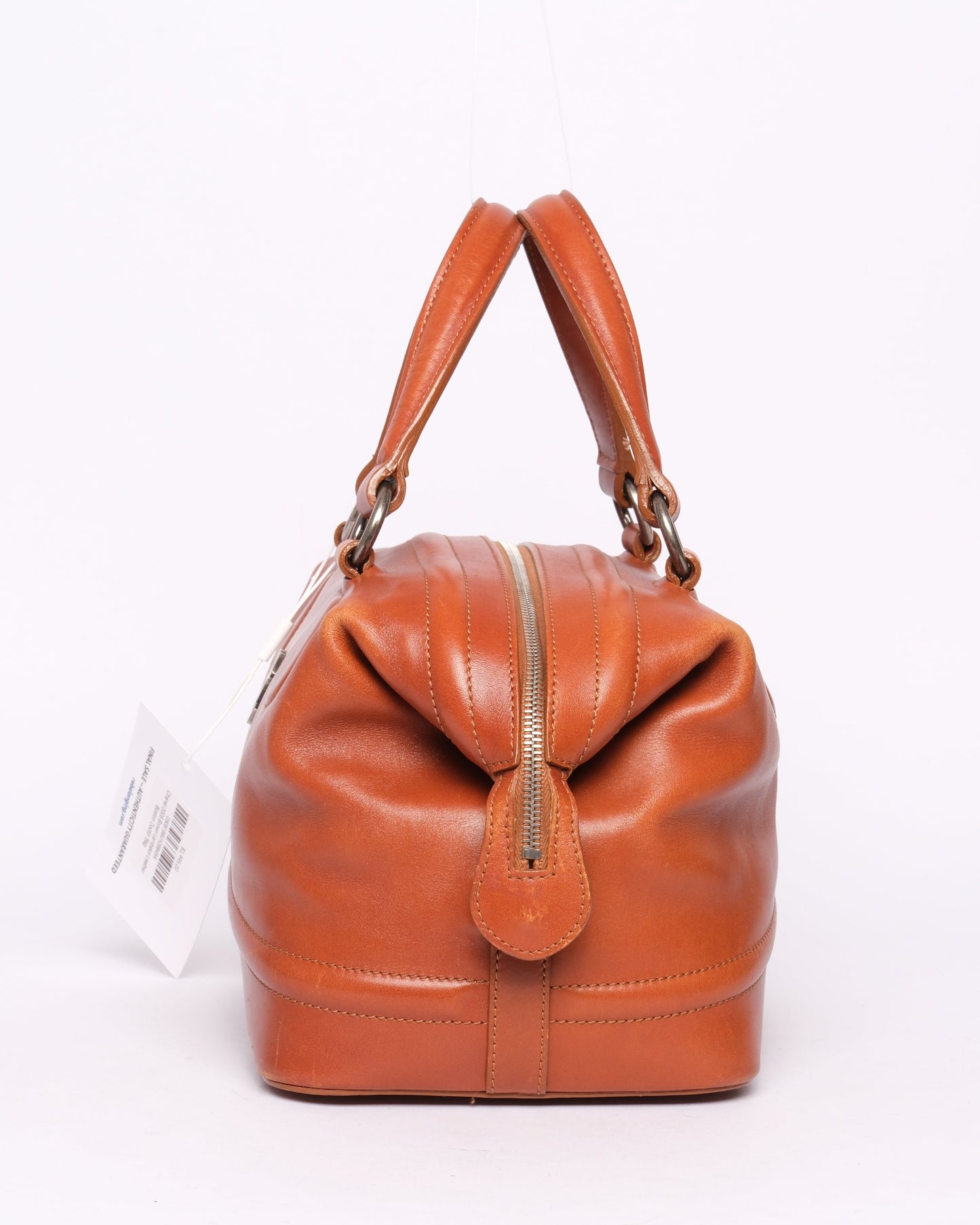 Chanel 2006 Brown Lambskin Leather Boston Doctor Bag