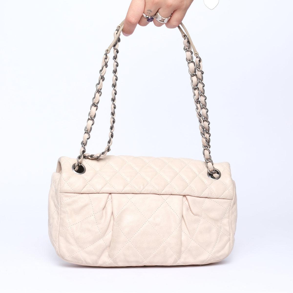 Chanel Ivory Glazed Calfskin Small Flap Bag
