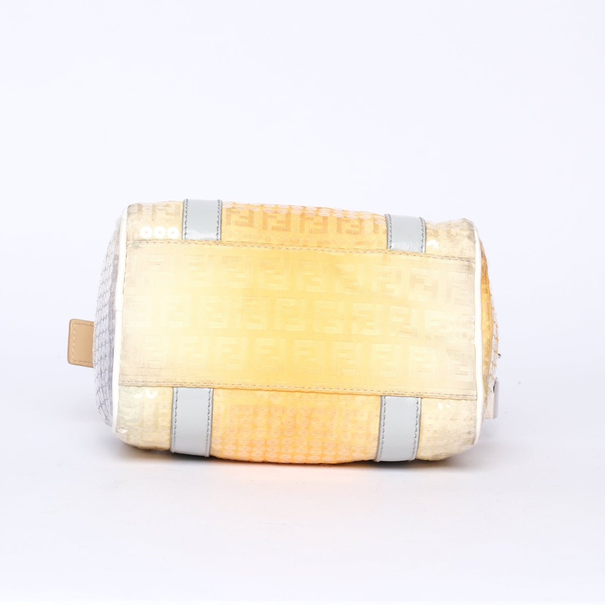 Fendi Yellow Ombre Sequin Mini Boston Bag SHW