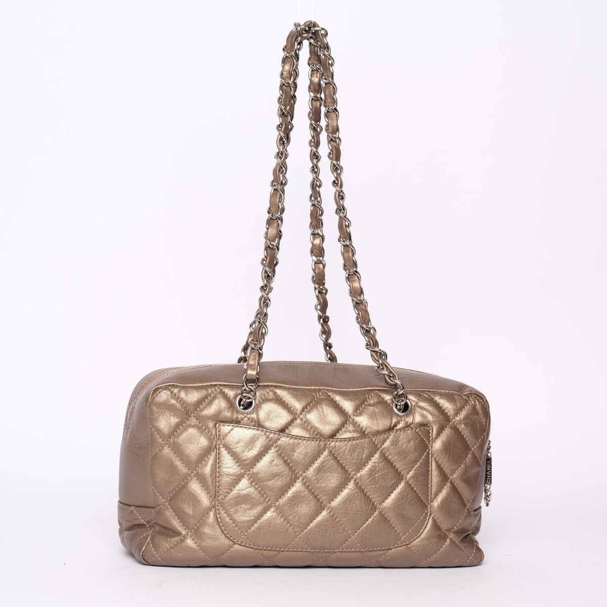 Chanel Gold Cambon Cotton Club Boston Bag