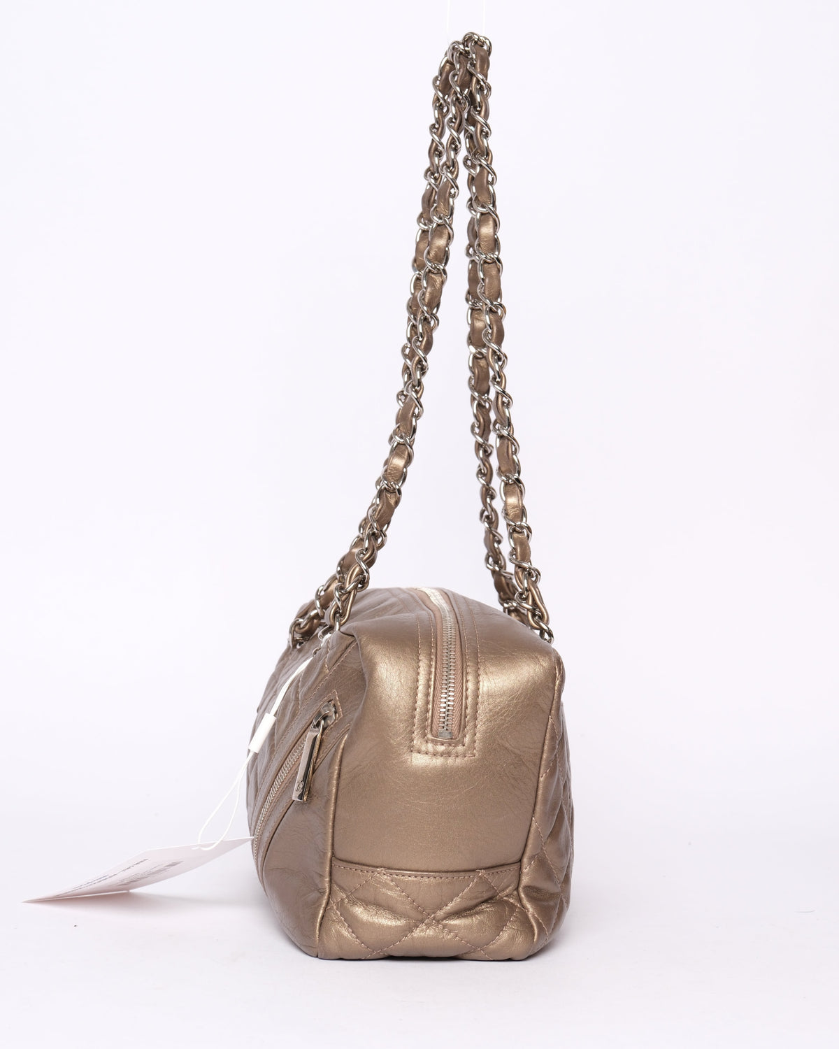 Chanel Gold Cambon Cotton Club Boston Bag