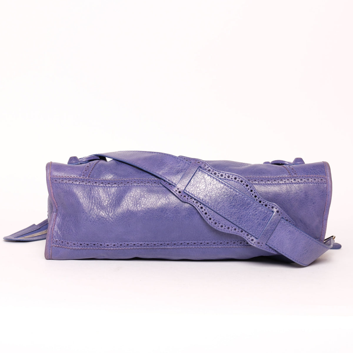 Balenciaga Purple Brogues City Bag
