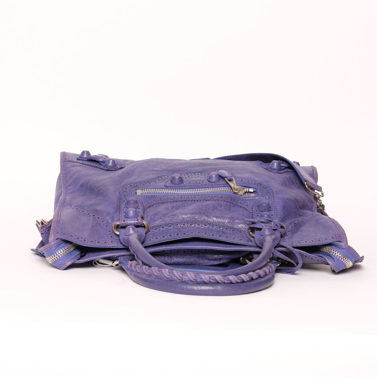 Balenciaga Purple Brogues City Bag
