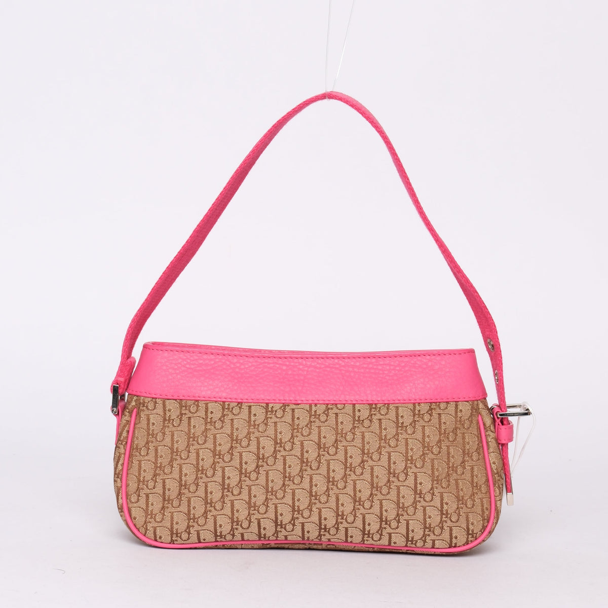 Christian Dior Pink Oblique Trotter Monogram Pochette Shoulder Bag