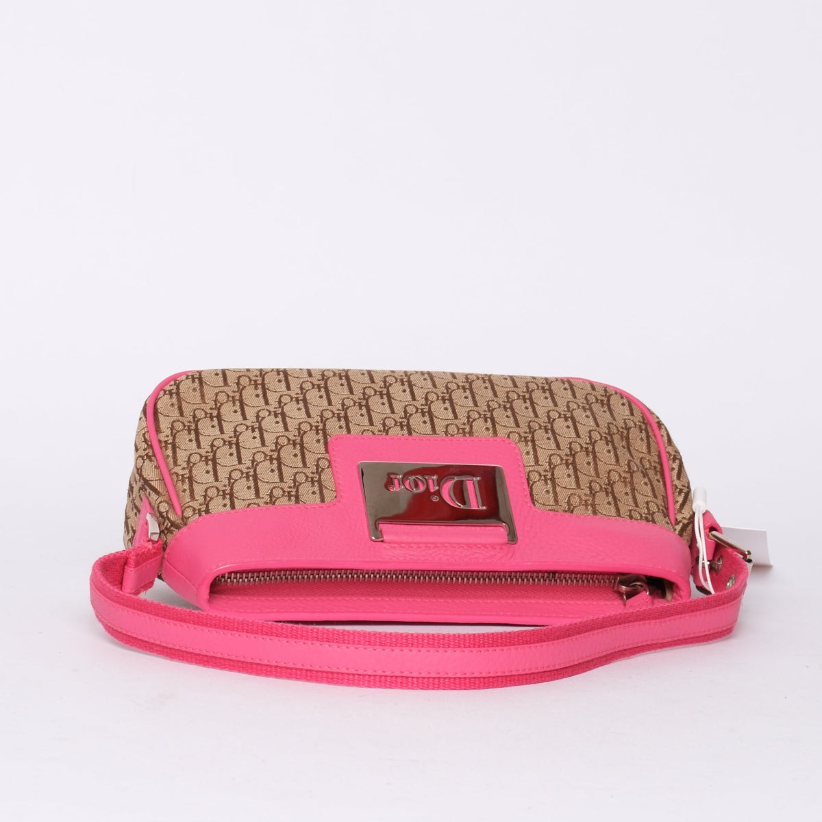 Christian Dior Pink Oblique Trotter Monogram Pochette Shoulder Bag