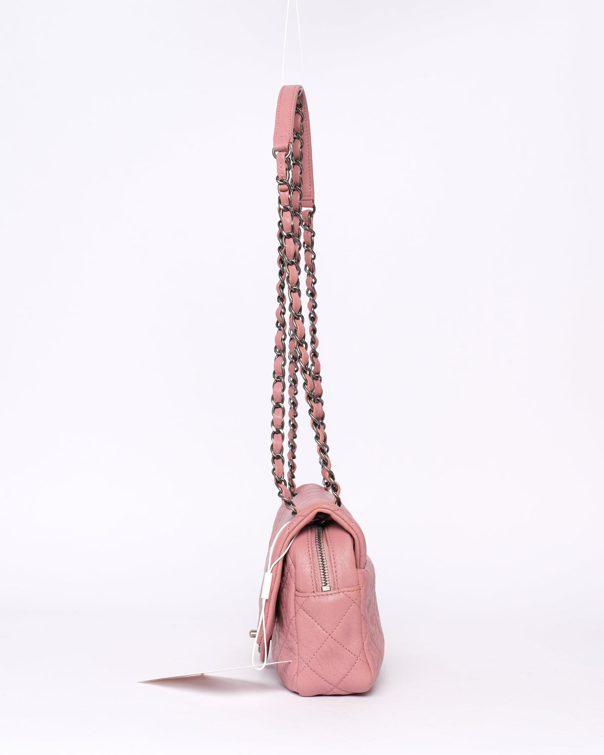 Chanel Matelasse Chain Shoulder Bag Leather Pink