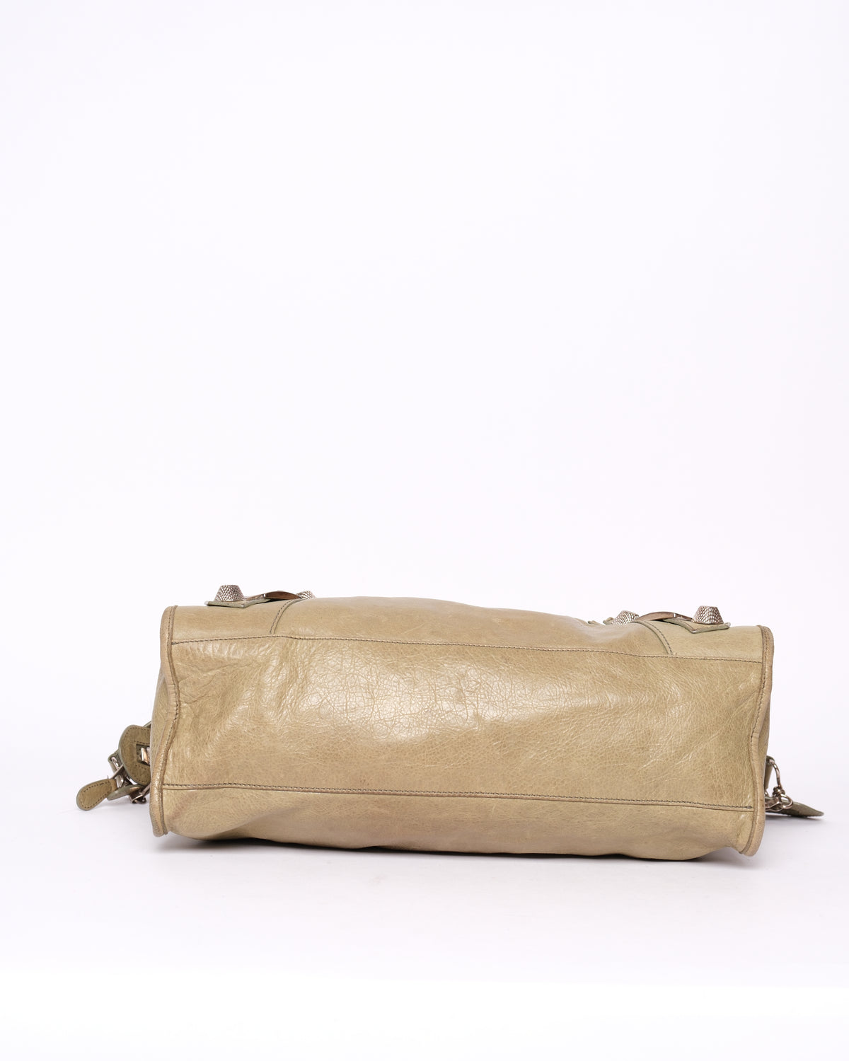 Balenciaga Matcha Green City Bag w/ Silver Giant Hardware
