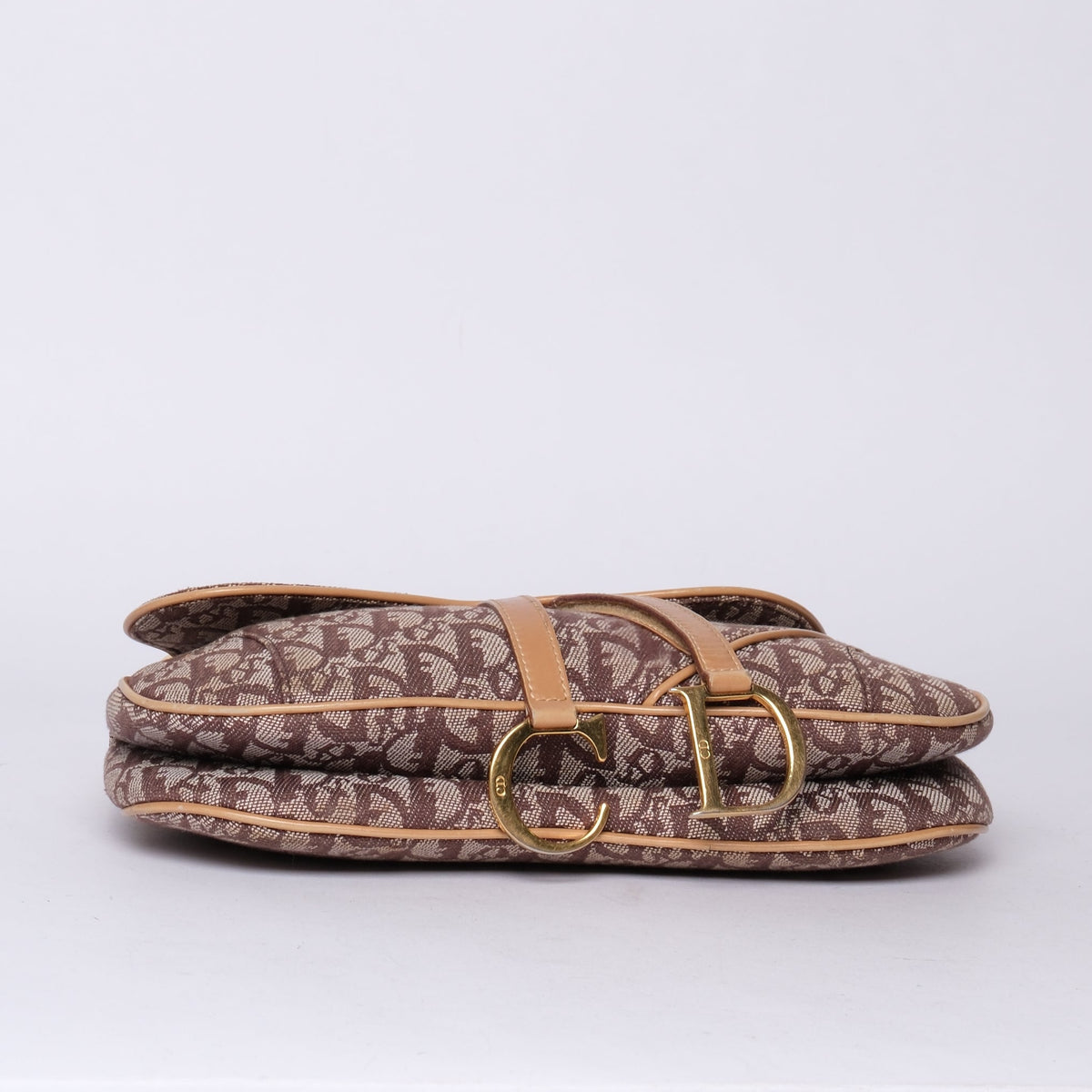 Christian Dior Love Brown Monogram Double Saddle