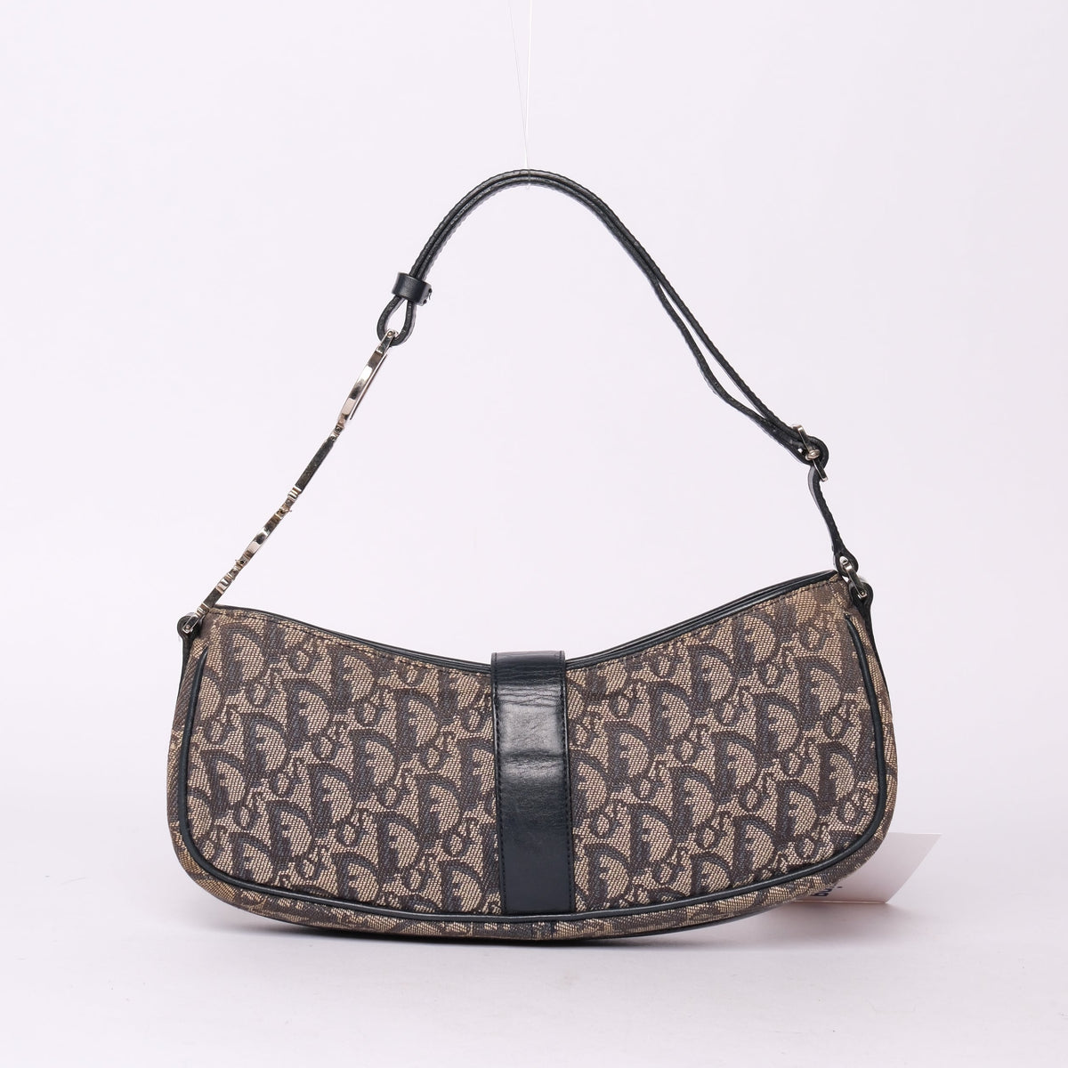 Christian Dior Blue Trotter Monogram Charms Shoulder Bag