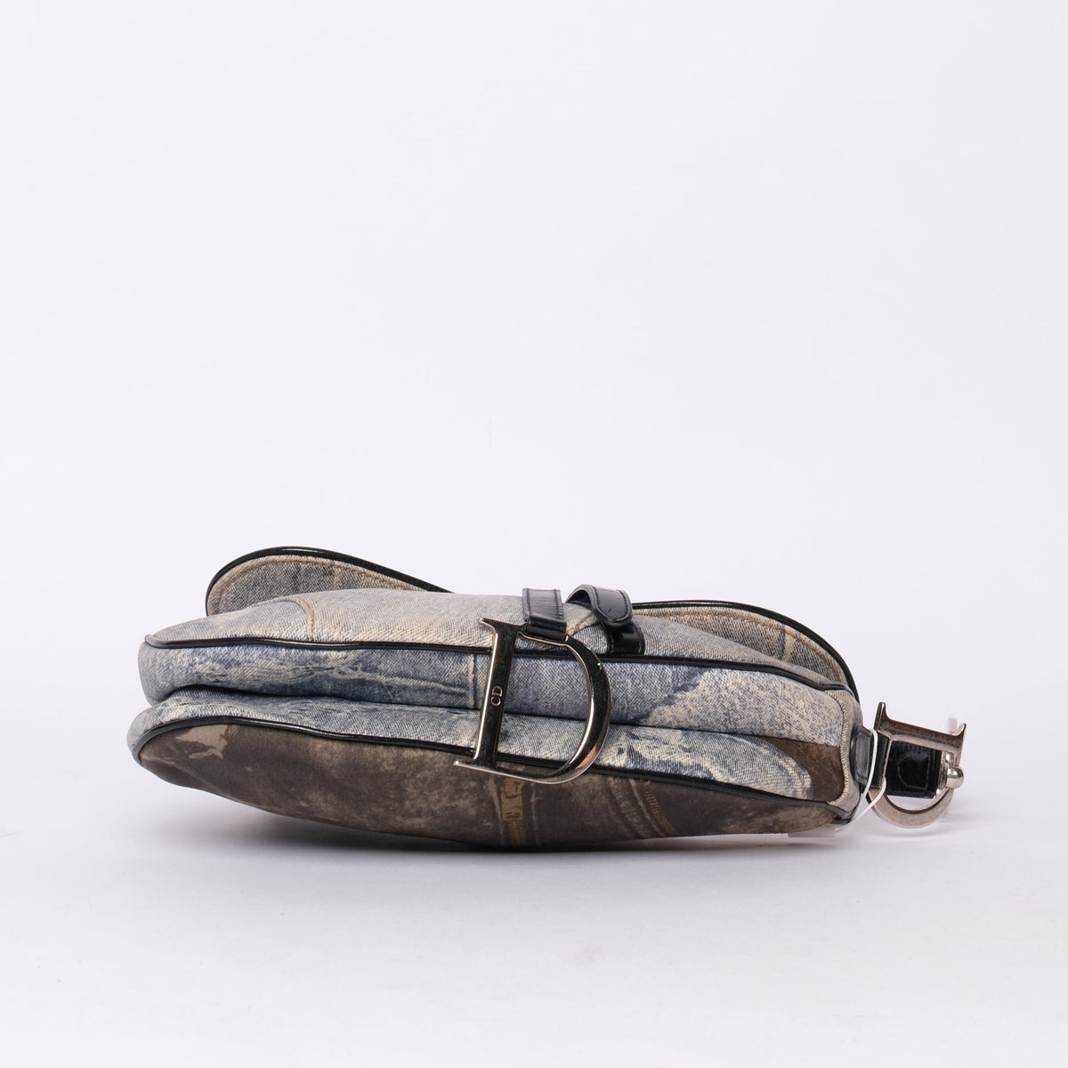 Christian Dior Denim Speedway Saddle Shoulder Bag