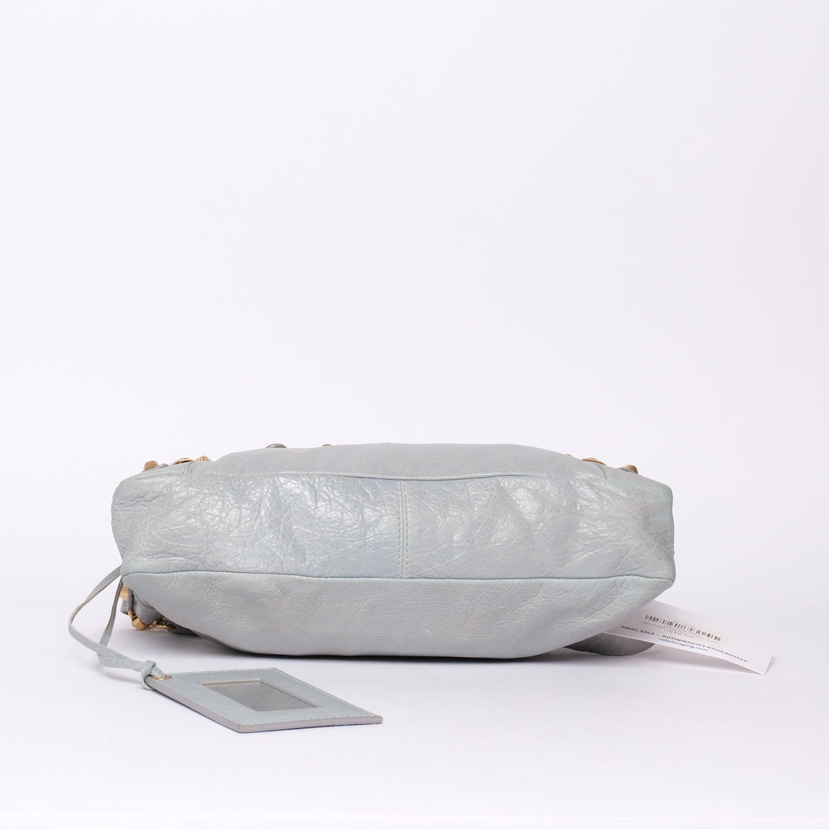 Balenciaga Light Blue Leather "First" City Bag SHW