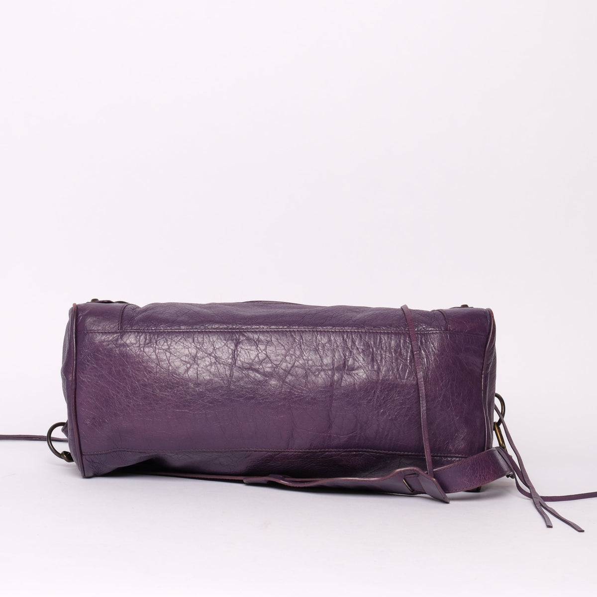 Balenciaga Purple Twiggy City Bag w/ Bronze Hardware