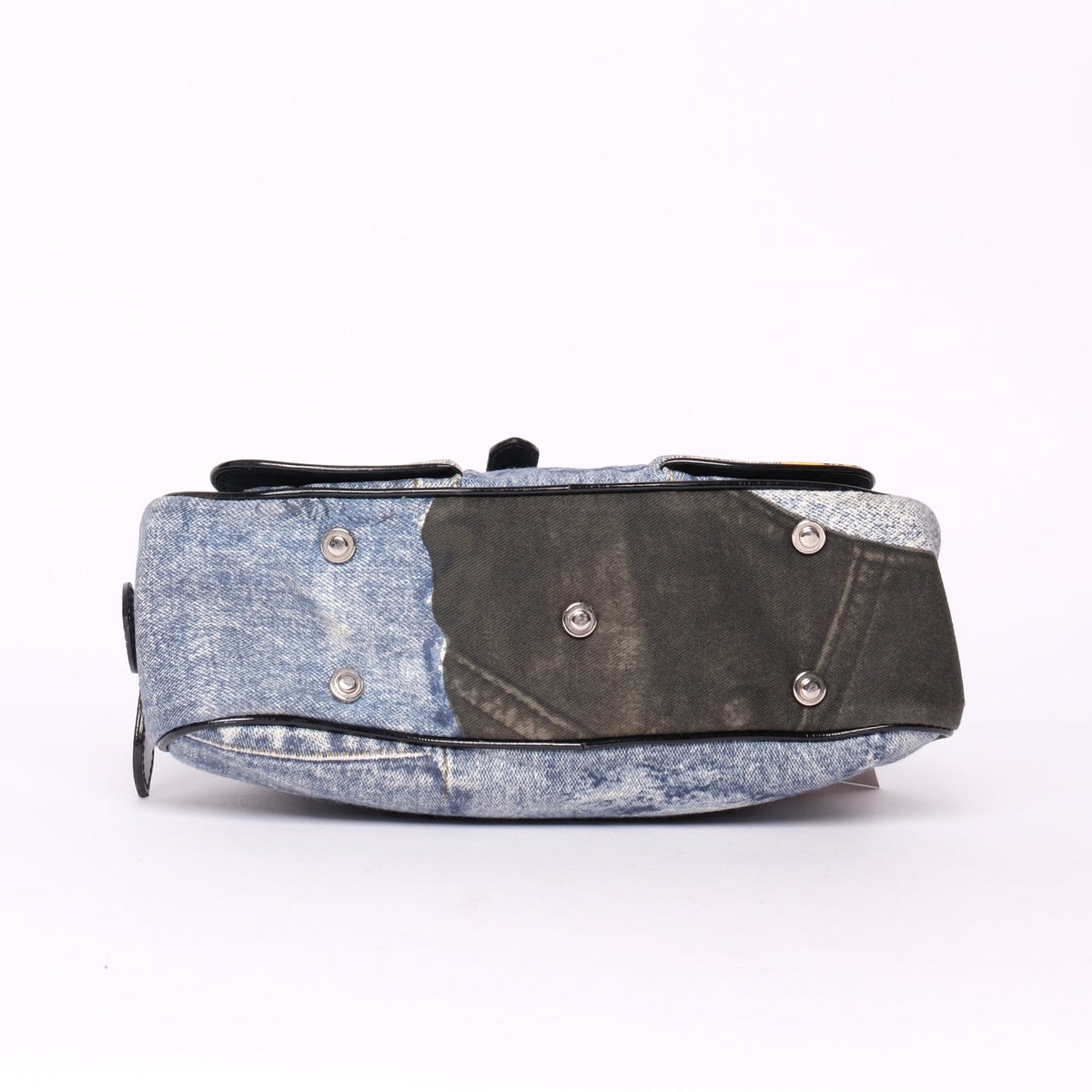 Christian Dior Denim Mini Double Saddle Bowler
