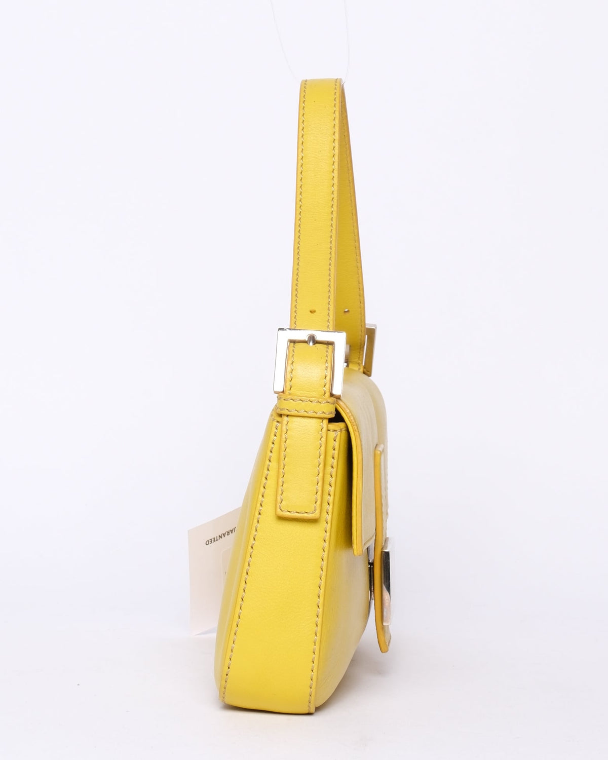 Fendi Yellow Leather Baguette