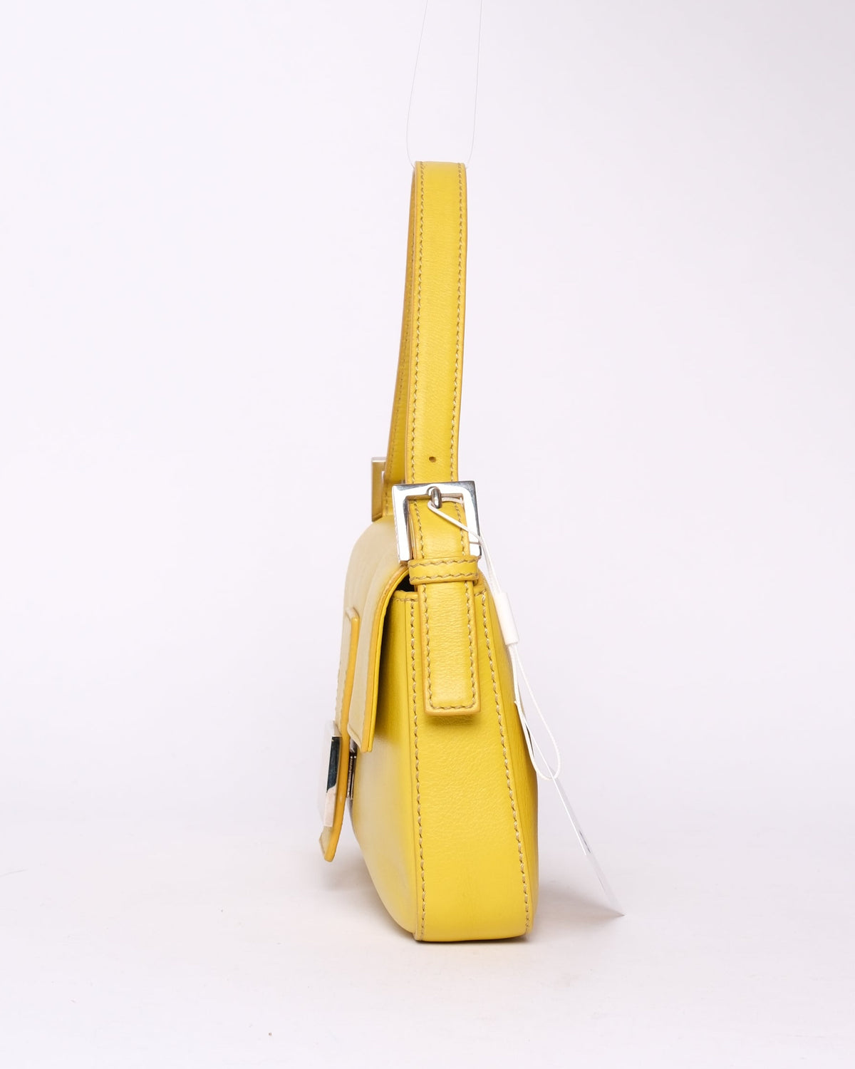 Fendi Yellow Leather Baguette