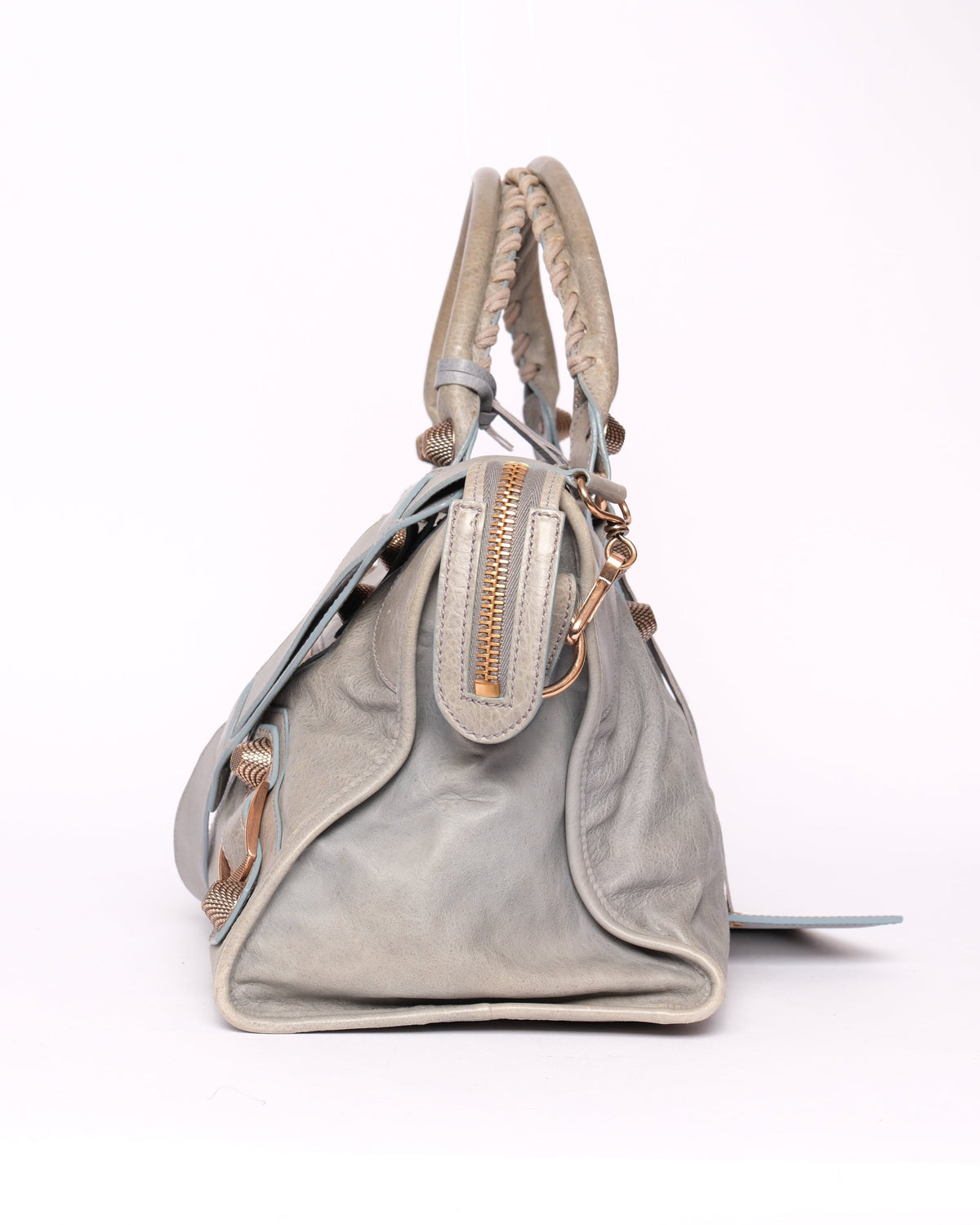 Balenciaga Light Blue Leather "Part-Time" w/ Giant GHW