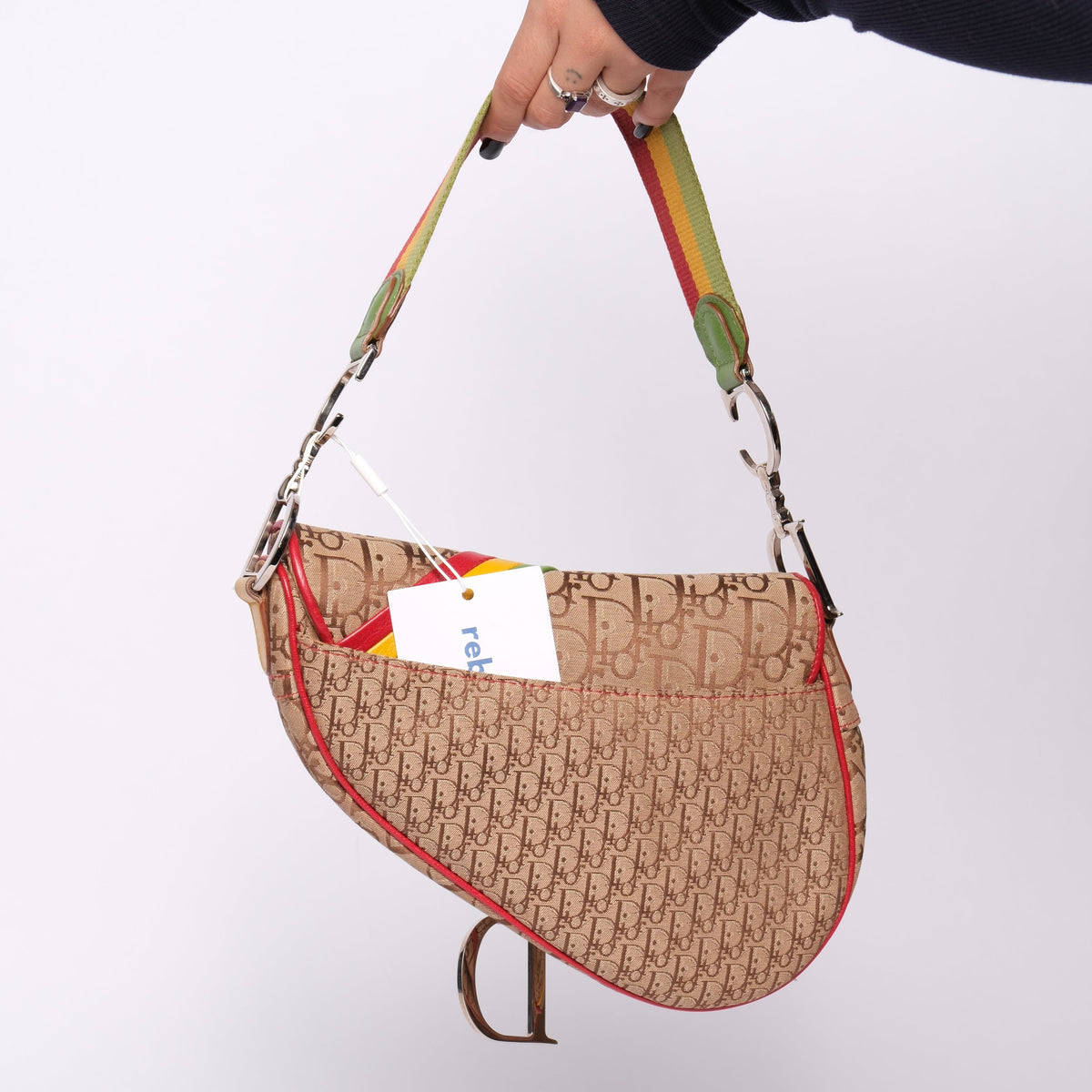 Christian Dior Galliano Era Rasta Saddle Bag