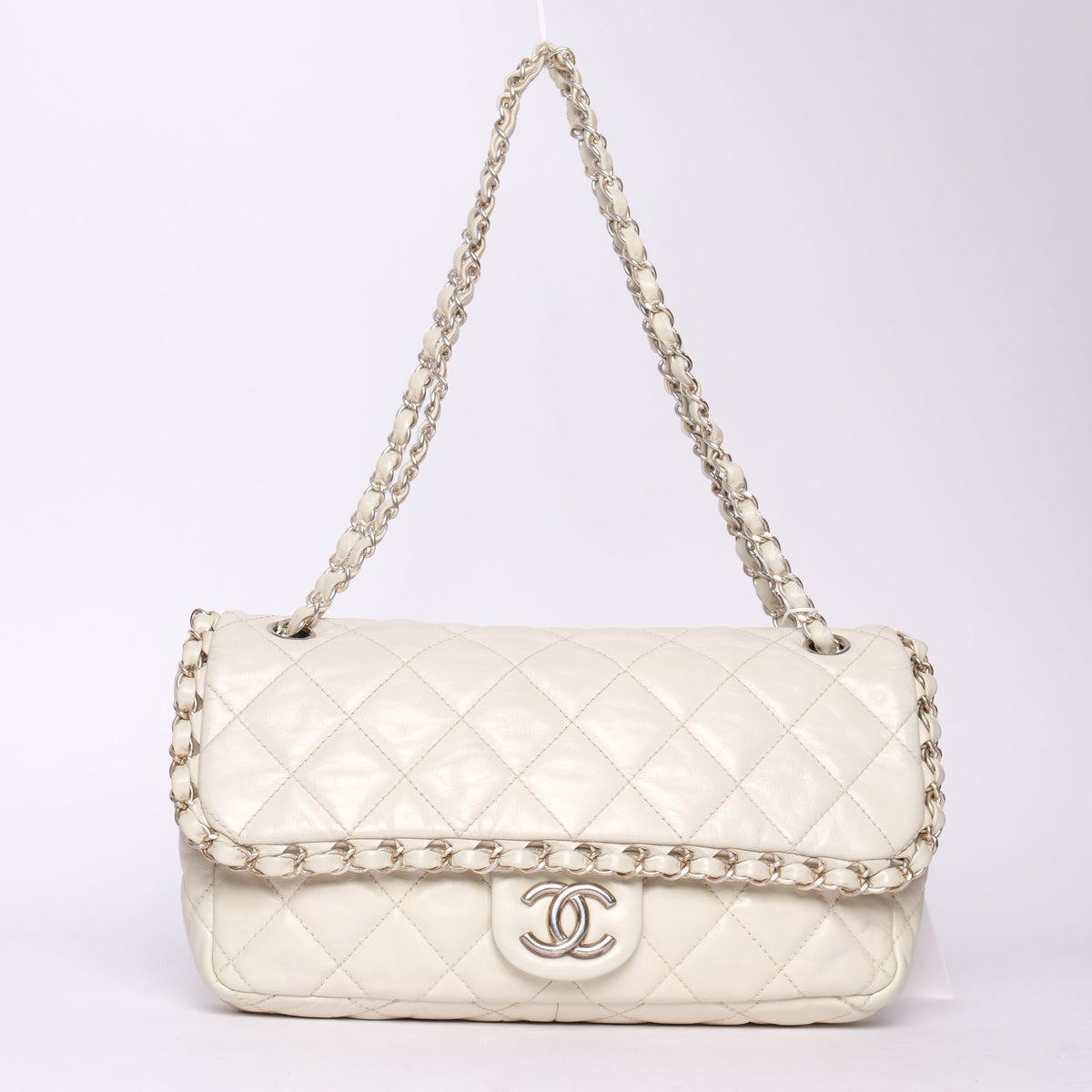 Chanel Ivory Chain Me Shoulder Flap