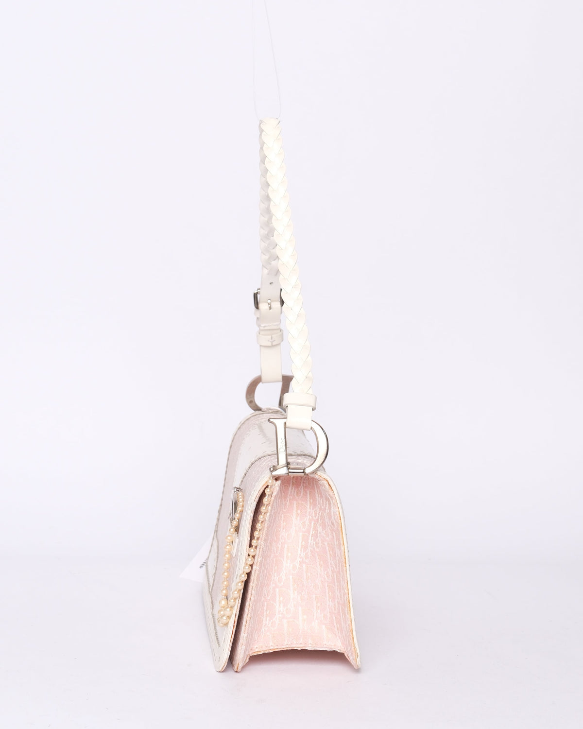 Christian Dior Pink Monogram Pearl D’Trick Bag