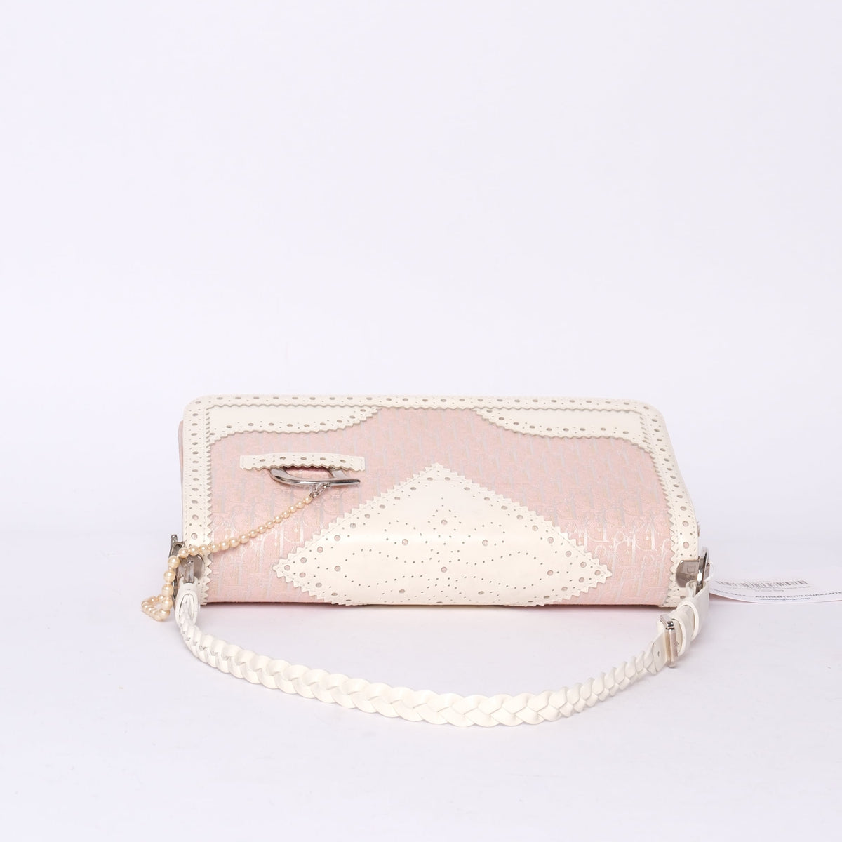 Christian Dior Pink Monogram Pearl D’Trick Bag