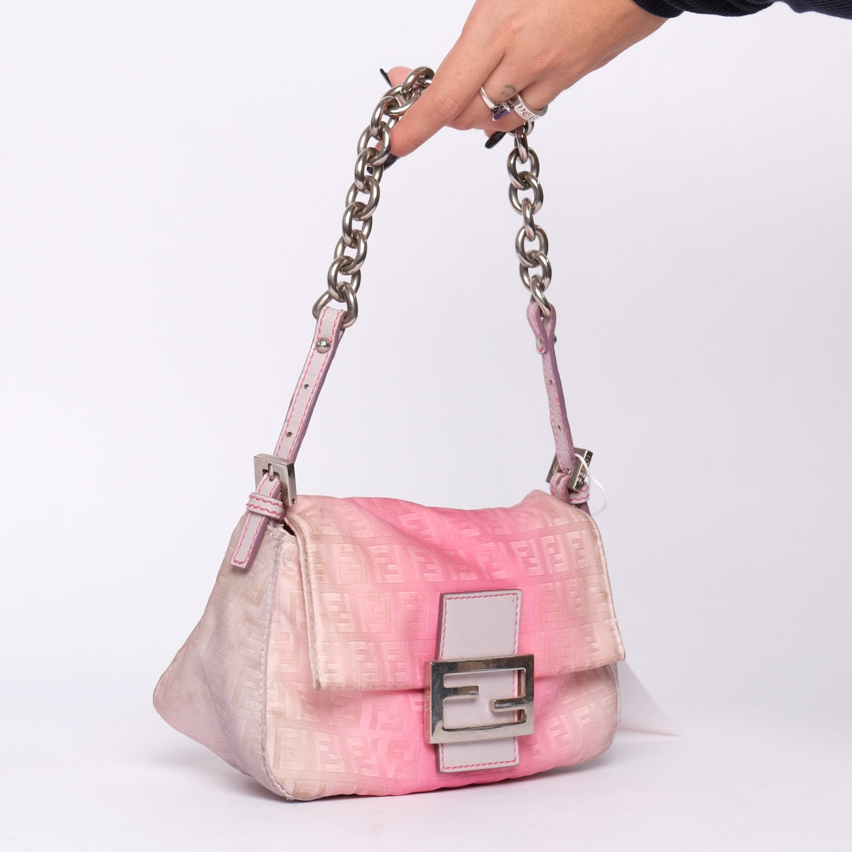 Fendi Ombre Pink Zucchino Mini Mama Baguette