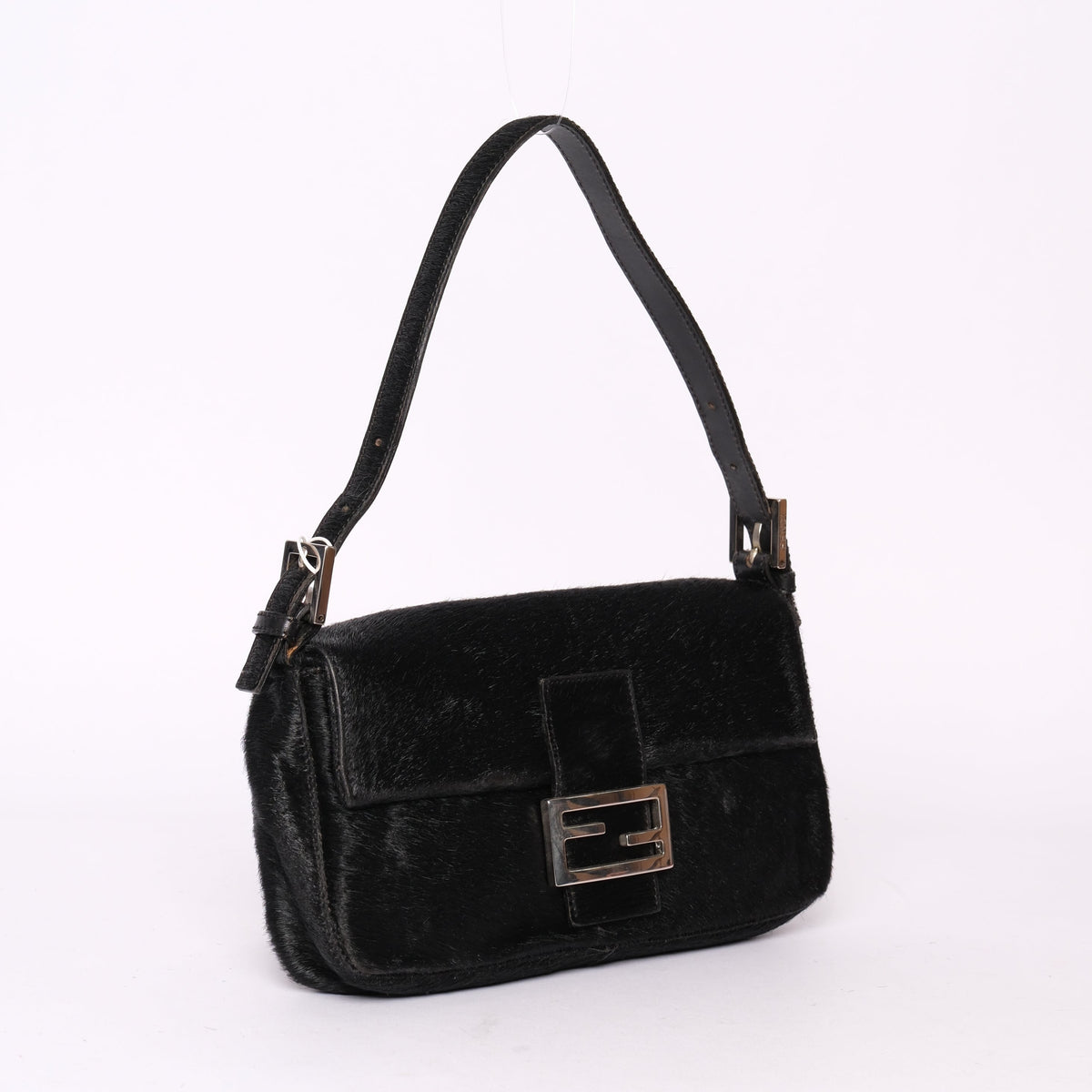 Fendi Black Ponyhair Baguette