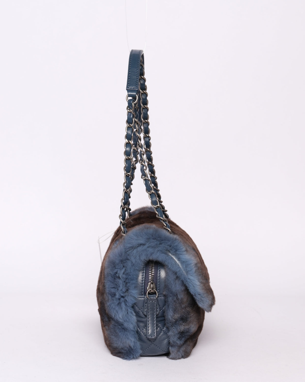 Chanel Ombre Blue Rabbit Zip Flap Bag