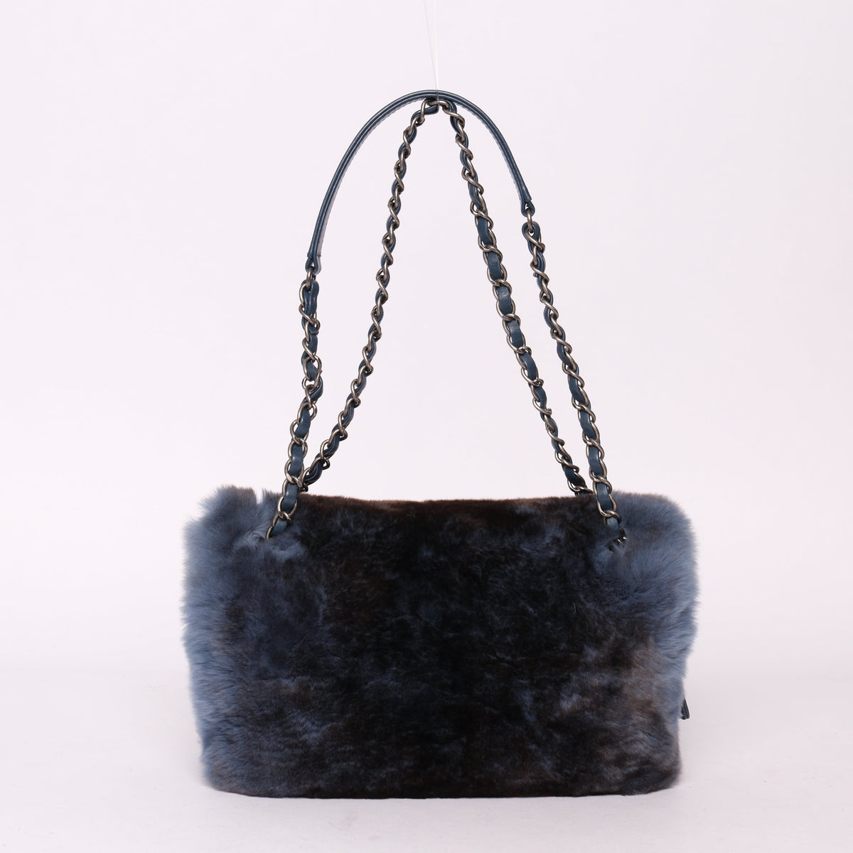 Chanel Ombre Blue Rabbit Zip Flap Bag