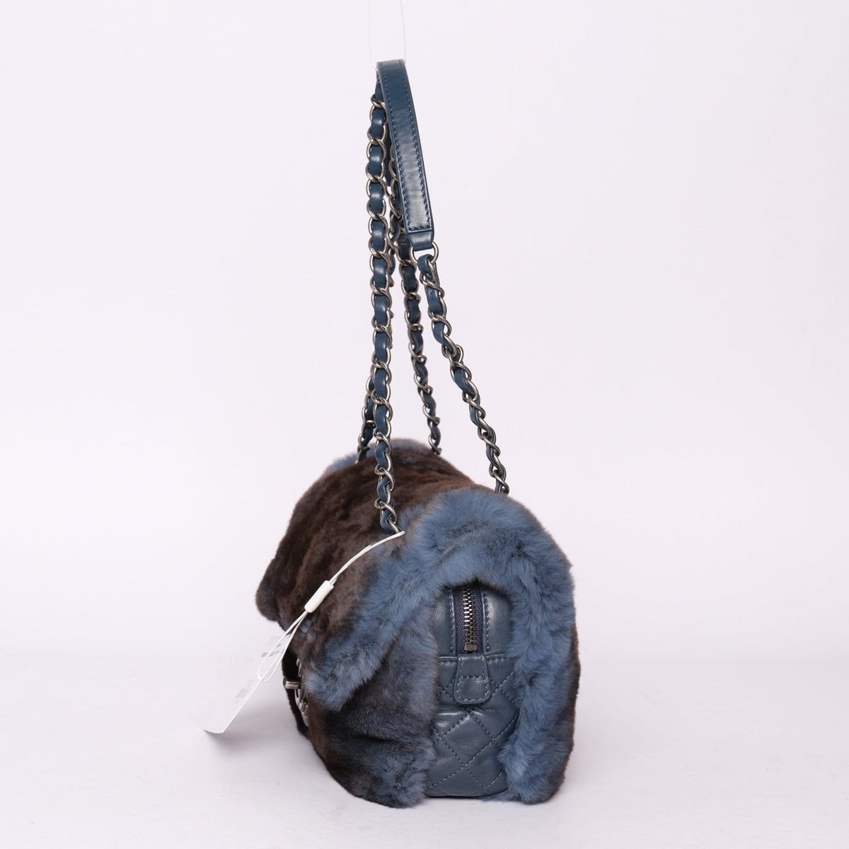 Chanel Ombre Blue Rabbit Zip Flap Bag