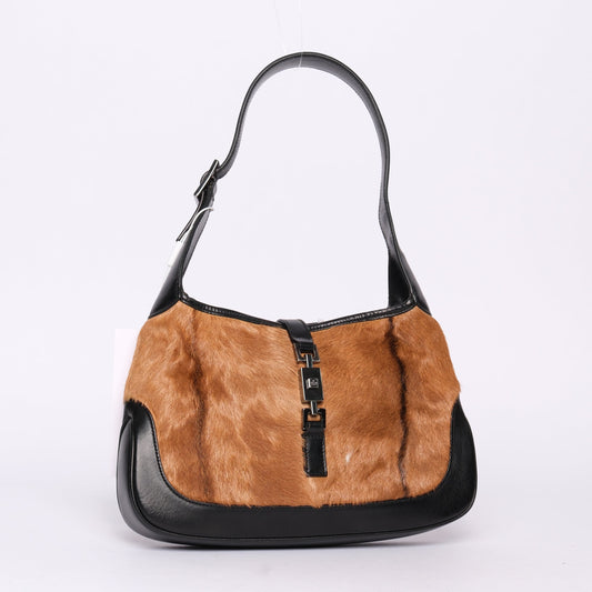 RARE Gucci Goat Fur Small Jackie Shoulder Bag