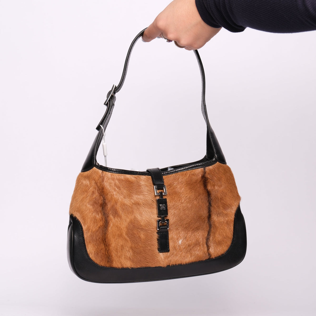 RARE Gucci Goat Fur Small Jackie Shoulder Bag