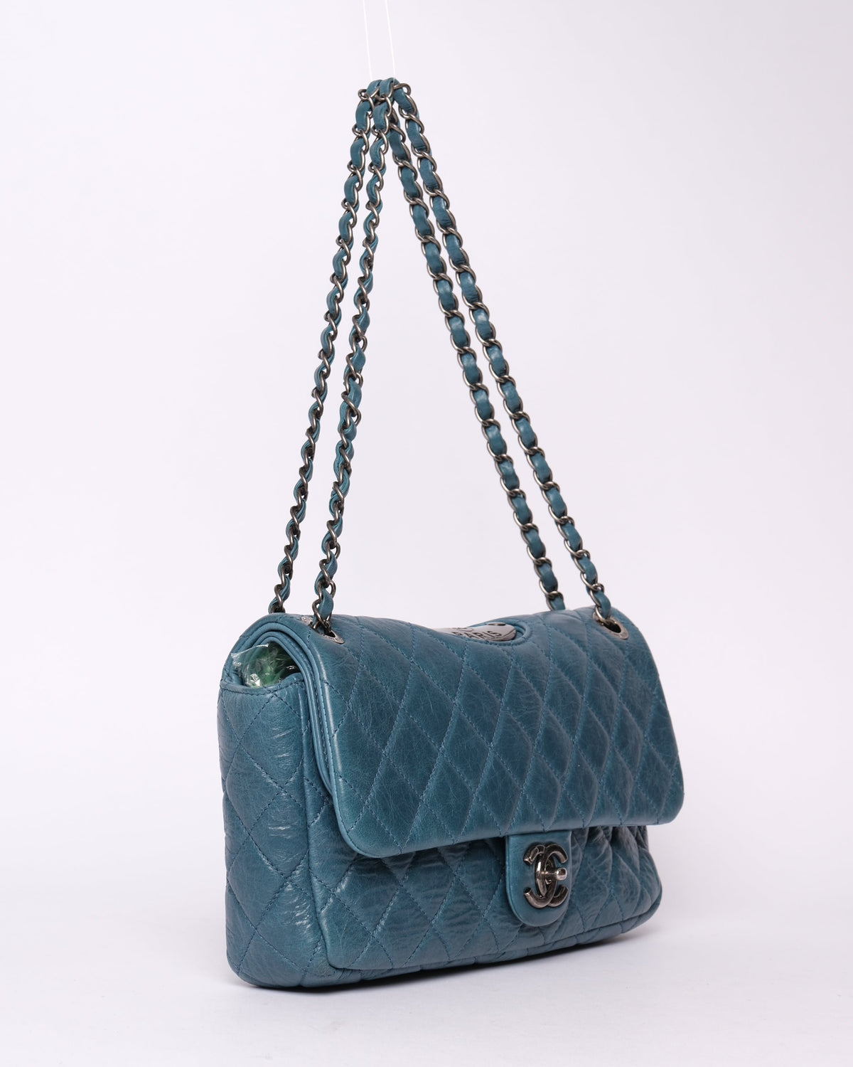 Chanel Blue Paris-Dallas Plaque Double Flap