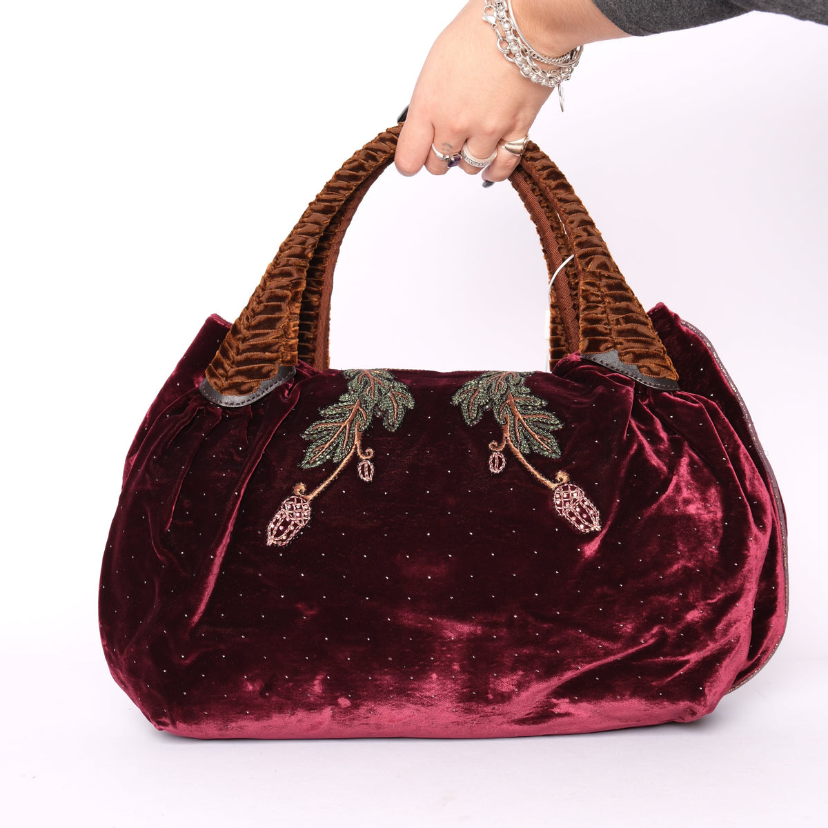 RARE Fendi Velour Squirrel Detail Multicolor Spy Bag