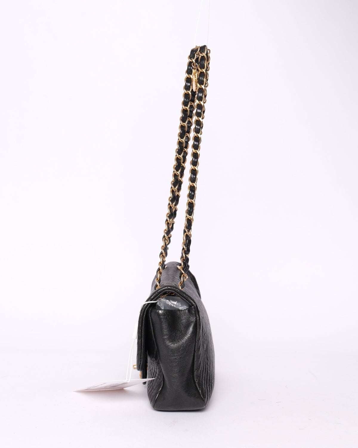 Chanel Black Lambskin Leather Chevron Flap GHW
