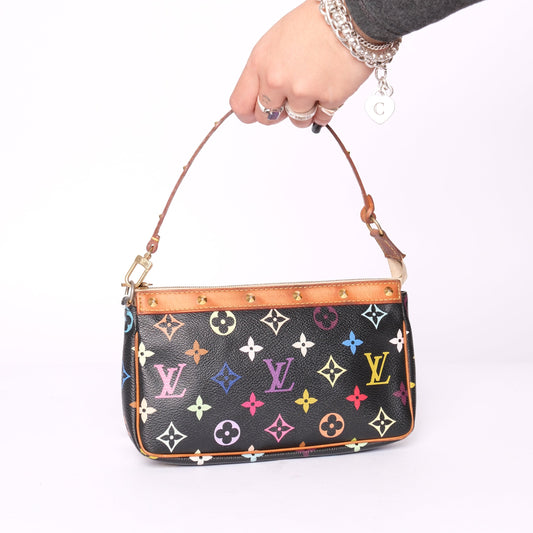 Louis Vuitton Black Multicolor Pochette Accessories