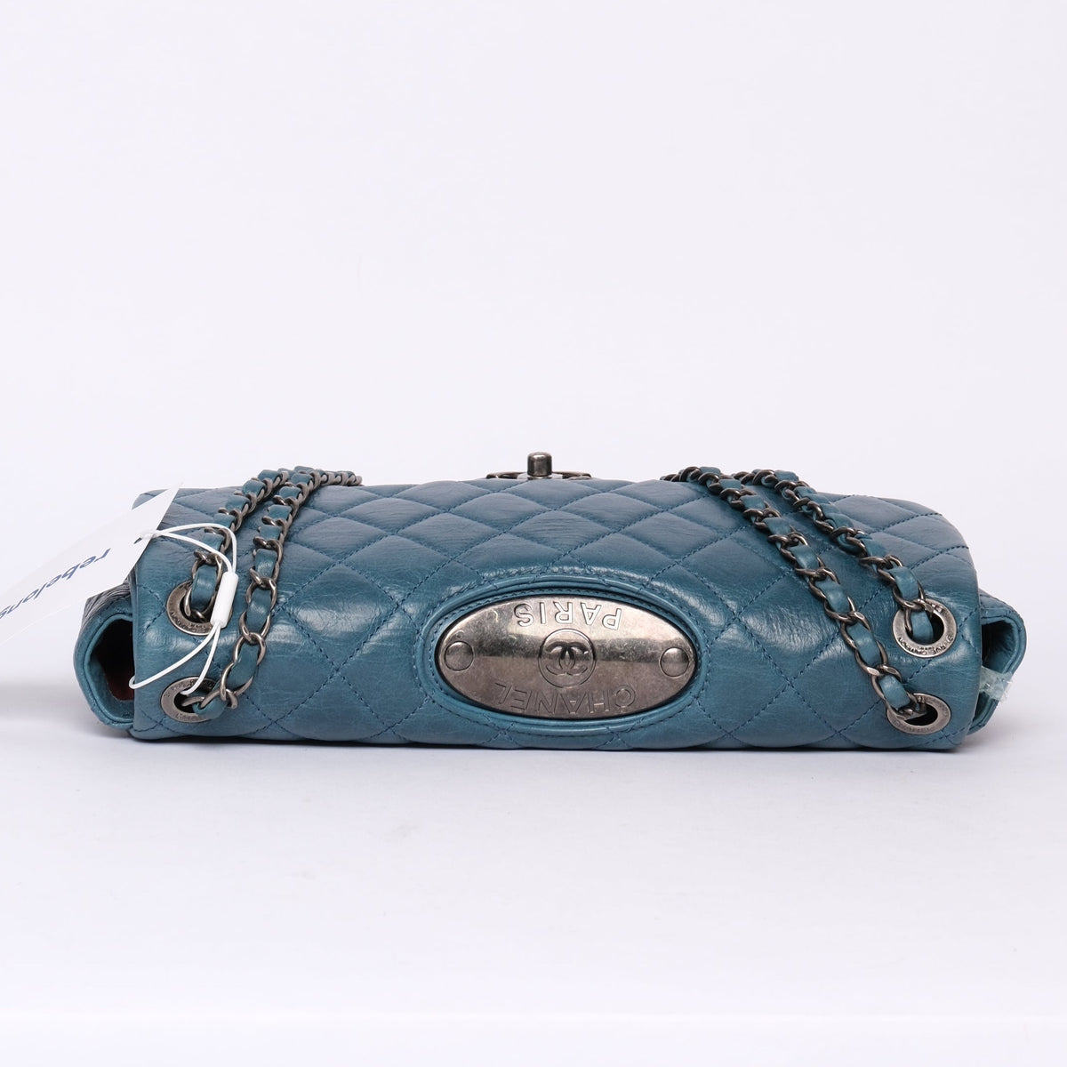 Chanel Blue Paris-Dallas Plaque Double Flap