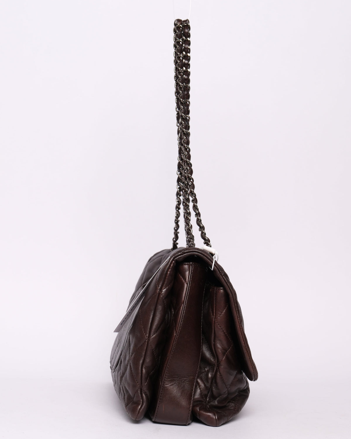 Chanel Brown Soft Leather Accordion Flap Bag
