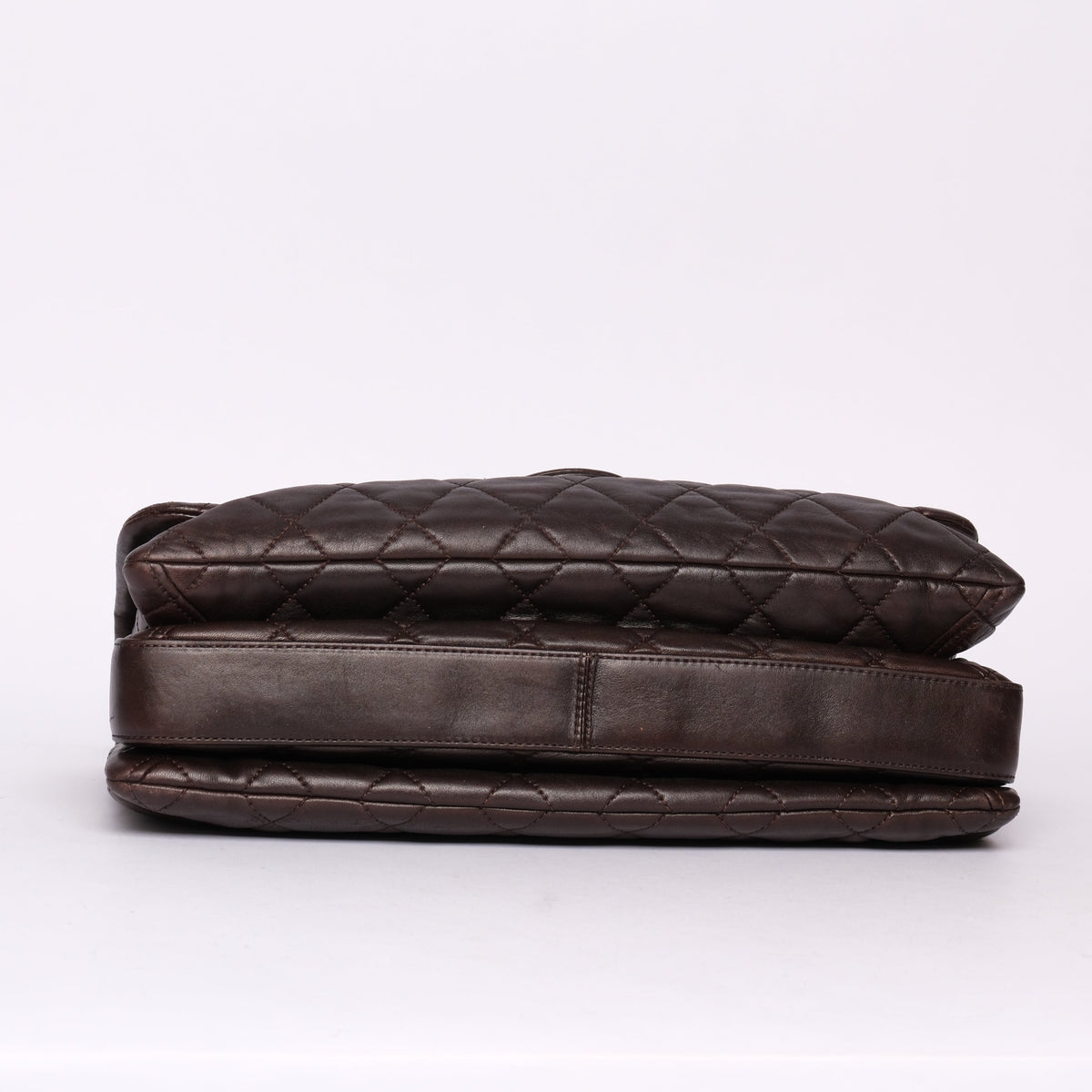 Chanel Brown Soft Leather Accordion Flap Bag