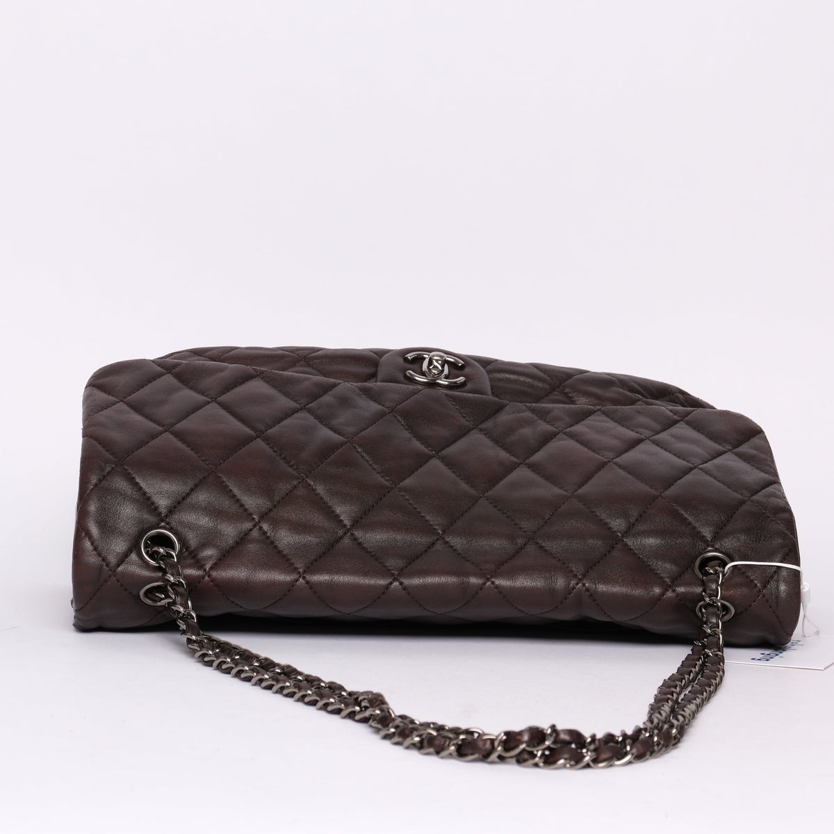 Chanel Brown Soft Leather Accordion Flap Bag