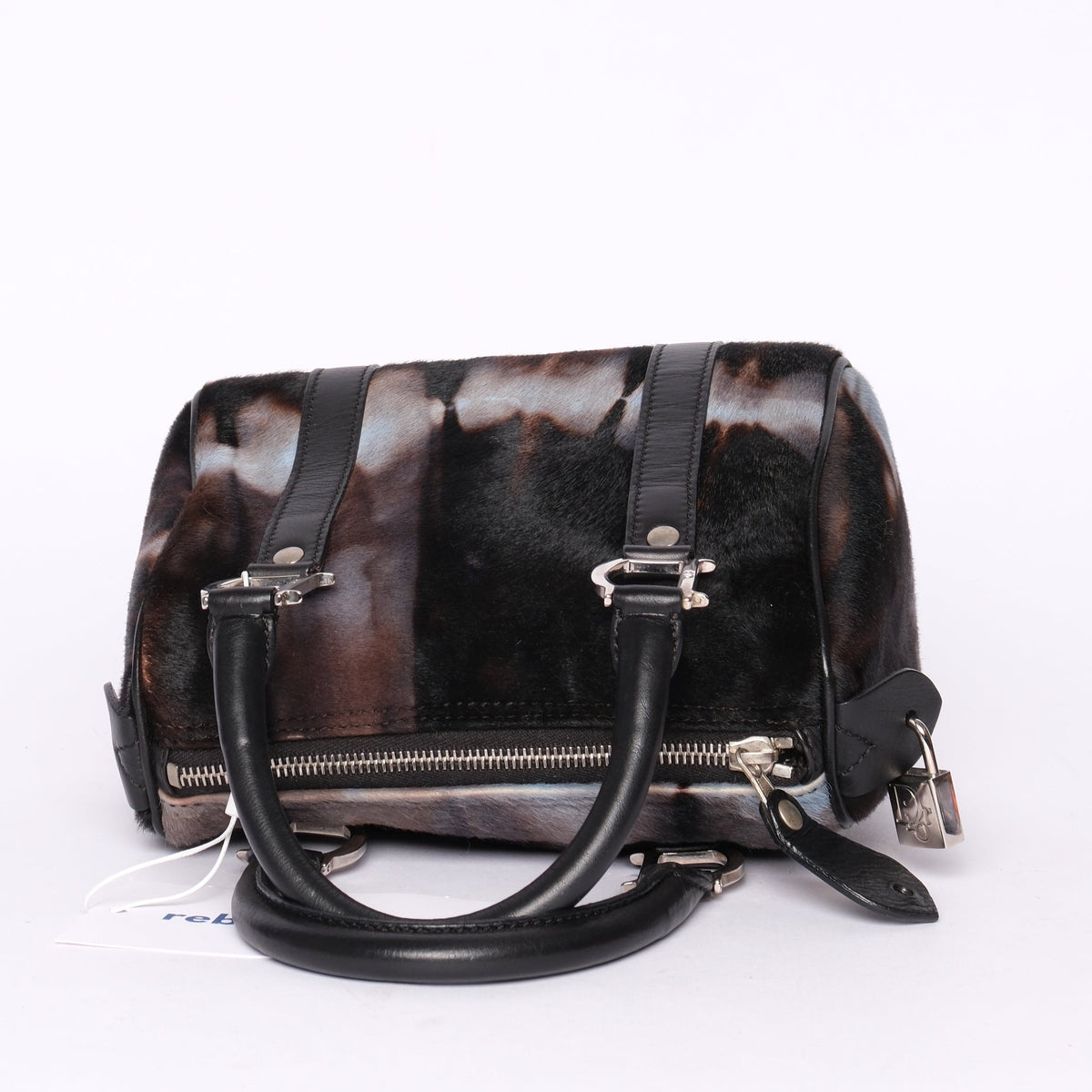 Christian Dior Multicolored Pony-Hair Boston Bag
