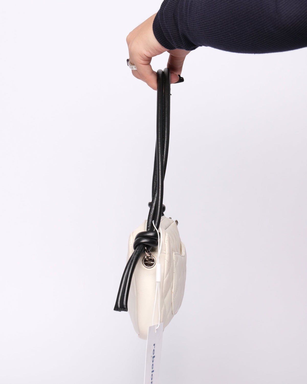 Chanel White Cambon Python Pochette