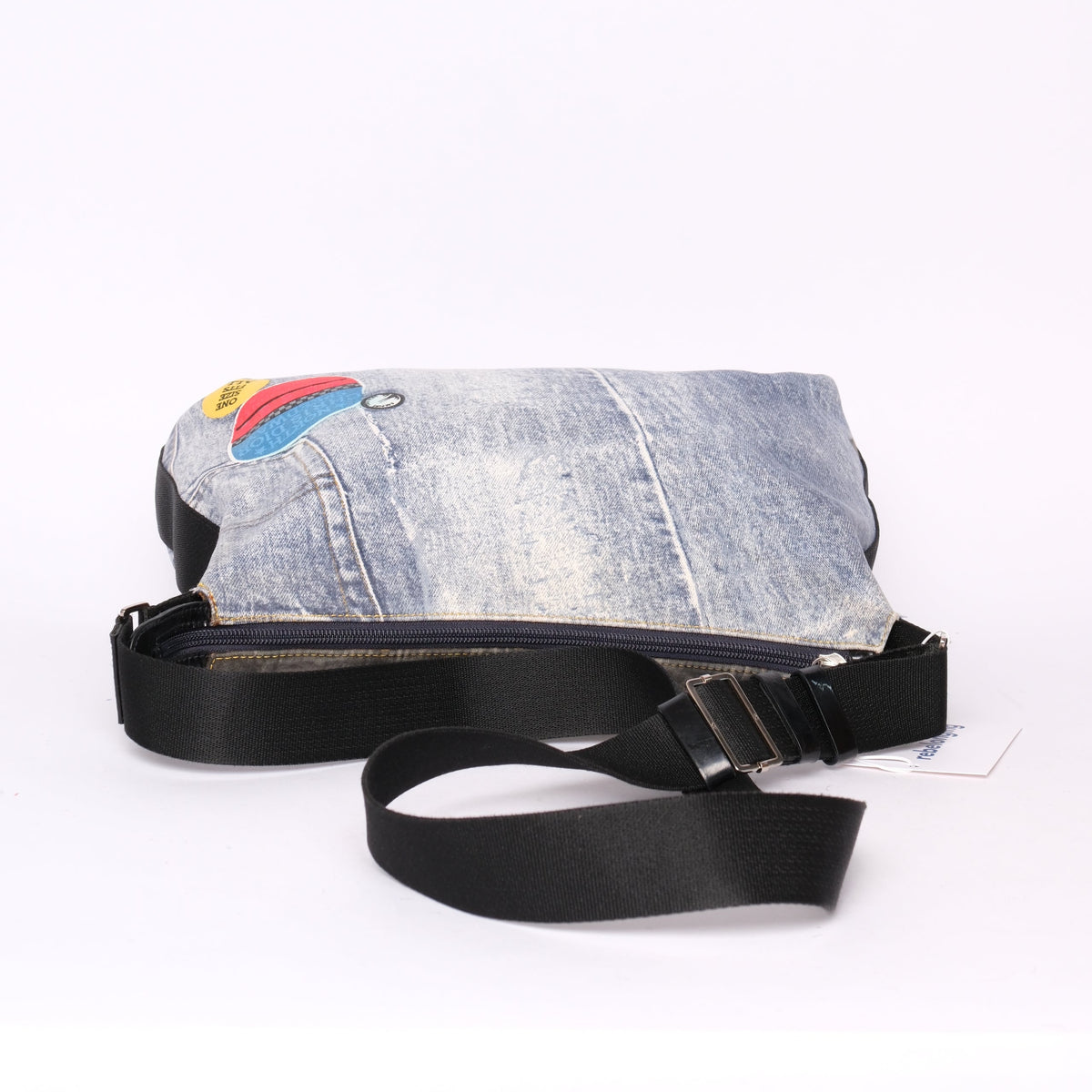 Christian Dior Galliano Era Denim Printed Crossbody Bag