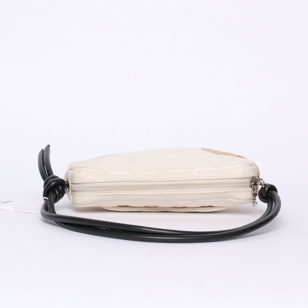 Chanel White Cambon Python Pochette