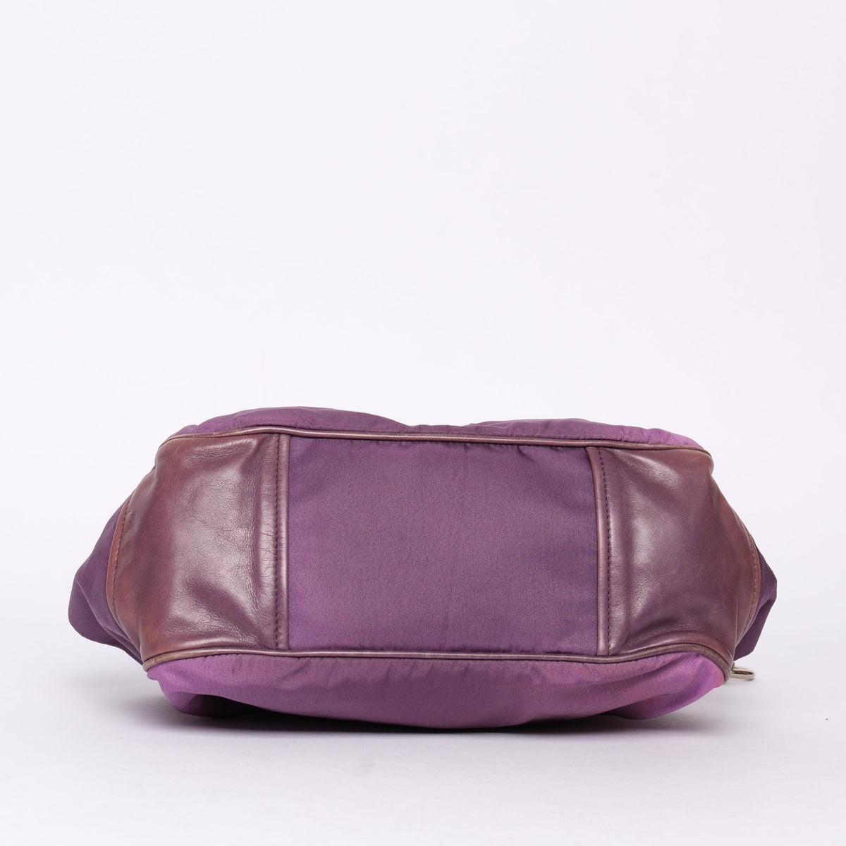 Prada Purple Ombre Nylon & Leather Shoulder Bag
